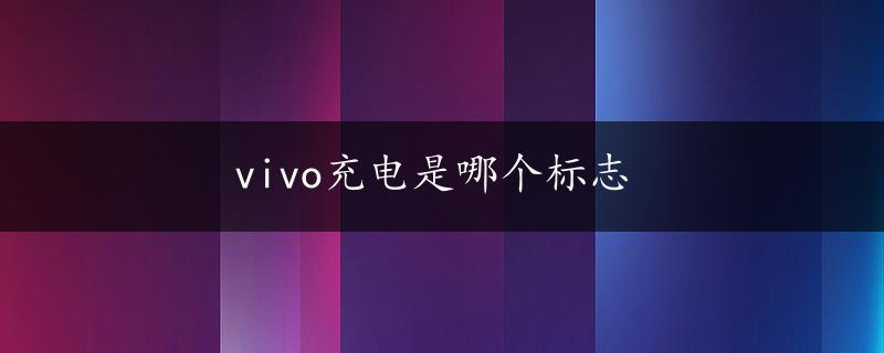 vivo充电是哪个标志