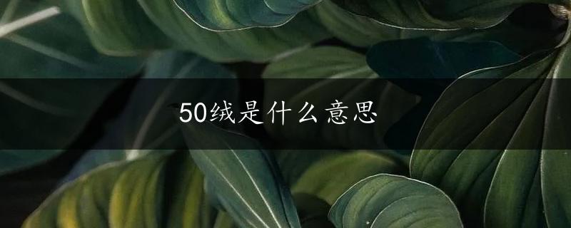 50绒是什么意思