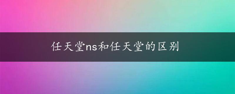 任天堂ns和任天堂的区别