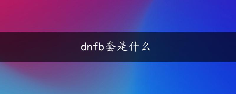 dnfb套是什么