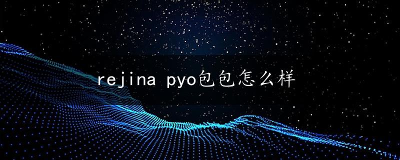 rejina pyo包包怎么样