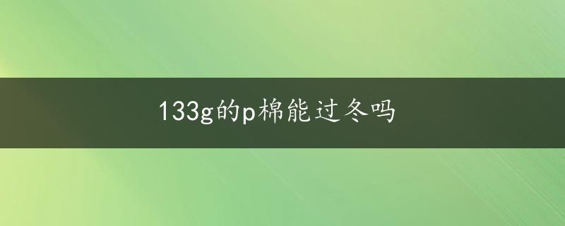 133g的p棉能过冬吗