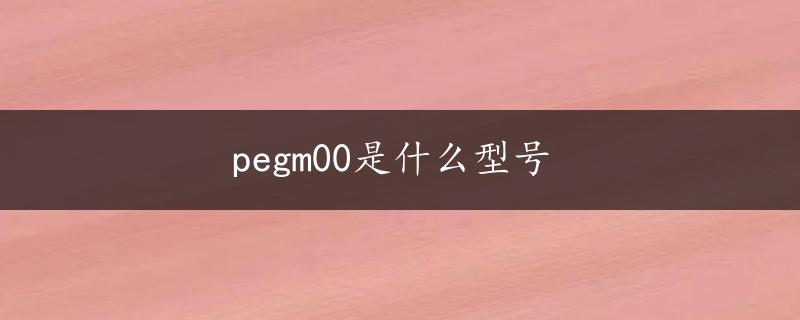 pegm00是什么型号