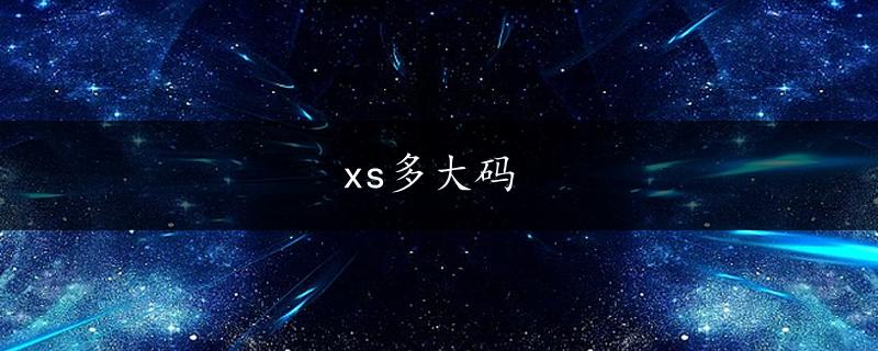 xs多大码