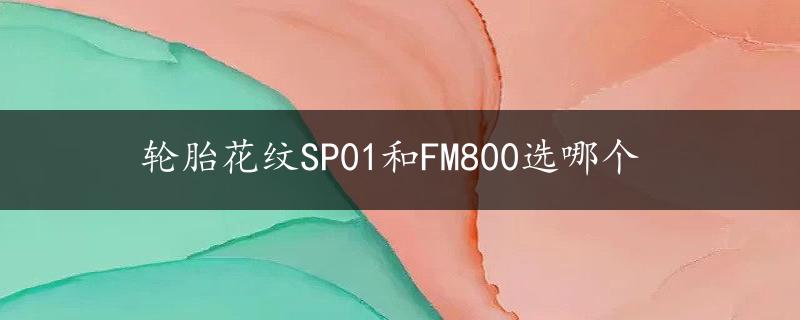 轮胎花纹SP01和FM800选哪个