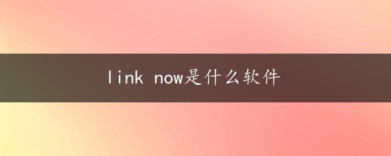 link now是什么软件