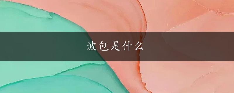 波包是什么