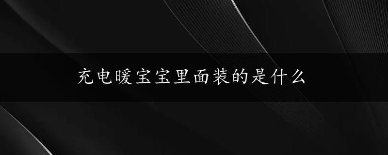 充电暖宝宝里面装的是什么