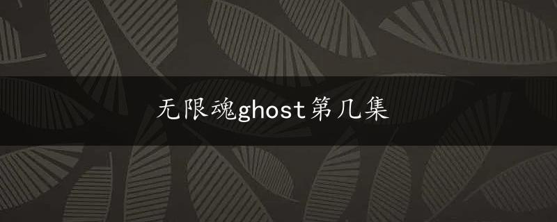 无限魂ghost第几集