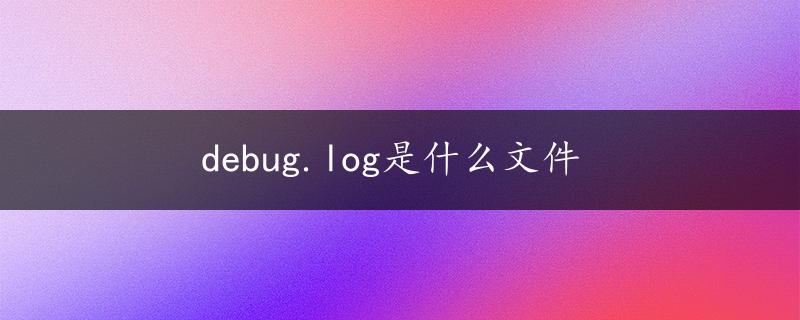 debug.log是什么文件