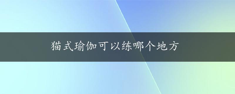 猫式瑜伽可以练哪个地方