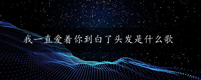 我一直爱着你到白了头发是什么歌