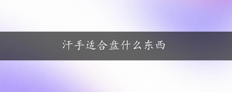 汗手适合盘什么东西