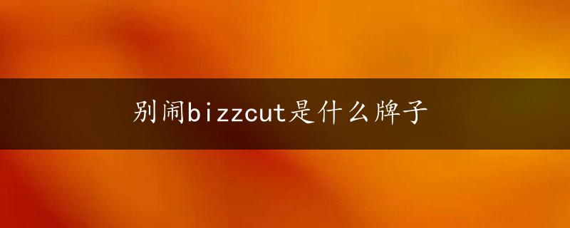 别闹bizzcut是什么牌子