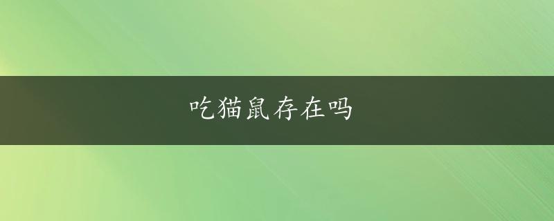 吃猫鼠存在吗