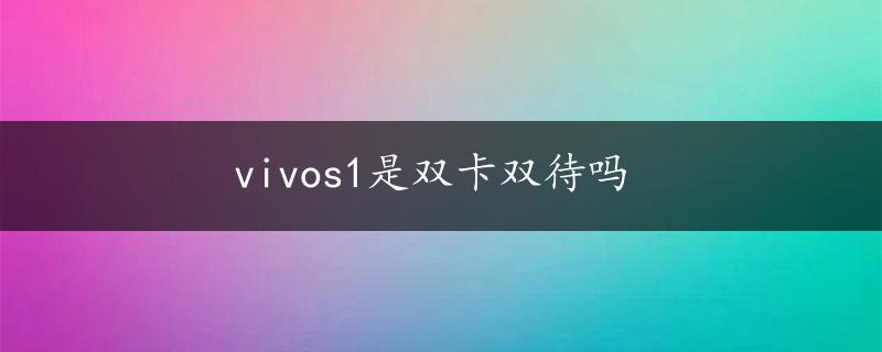 vivos1是双卡双待吗