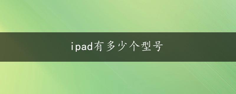 ipad有多少个型号