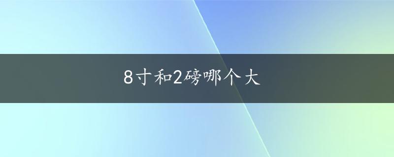 8寸和2磅哪个大