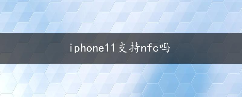 iphone11支持nfc吗