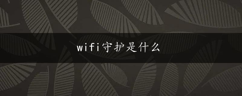 wifi守护是什么