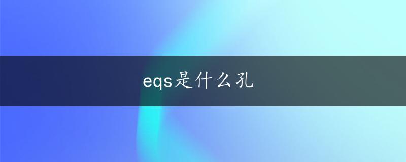 eqs是什么孔