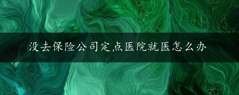 没去保险公司定点医院就医怎么办