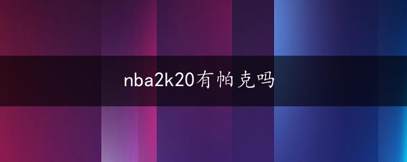 nba2k20有帕克吗