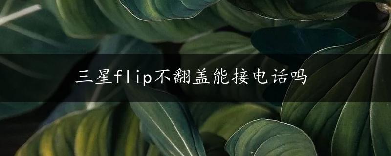 三星flip不翻盖能接电话吗