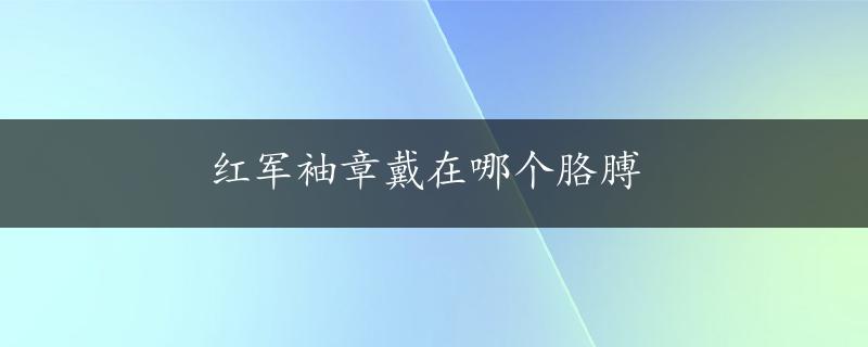 红军袖章戴在哪个胳膊