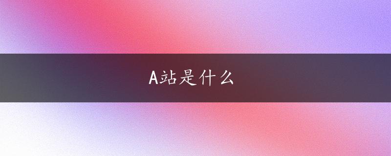 A站是什么