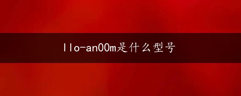 llo-an00m是什么型号