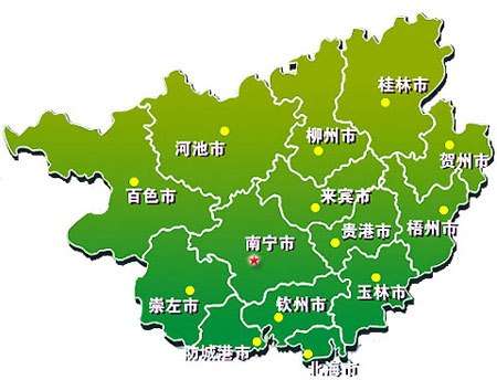 扶绥县,大新县,天等县,宁明县,龙州县,凭祥市14,崇左市象州县,武宣县